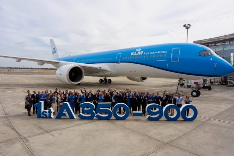 KLM welcomes first Airbus A350
