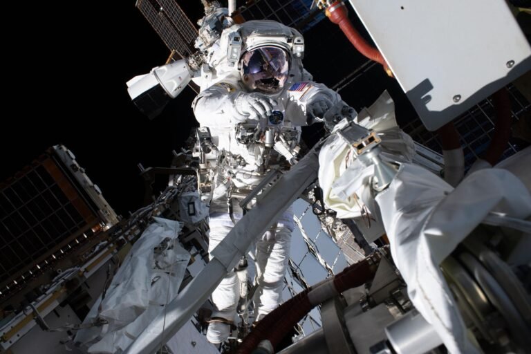 NASA to Host News Conference Previewing US Spacewalks 100, 101 NASA astronaut and Expedition 75 flight engineer Anil Menon conducts a spacewalk to prepare the International Space Station for future upgrades to its power system. Menon helped build a modification kit on the station’s Starboard 6 truss segment where a roll out solar array is slated to be installed later this year.