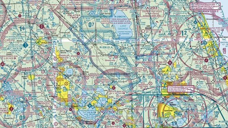 Jacksonville Sectional aeronautical chart