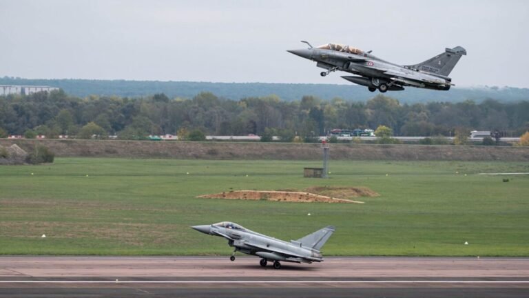 RAF Typhoons join French Rafales for nuclear deterrence exercise