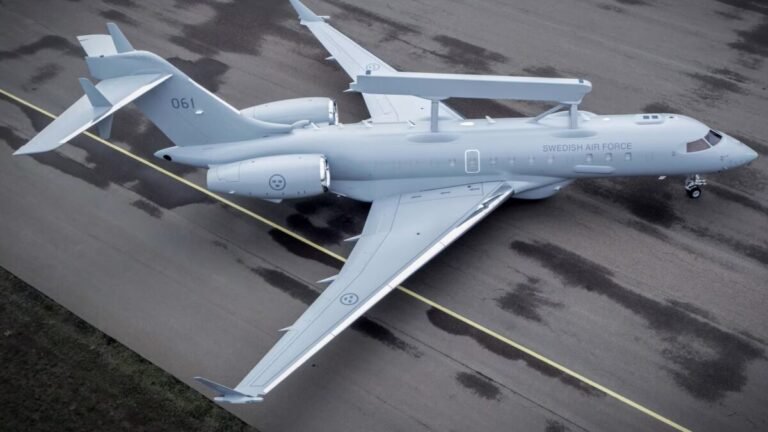 Saab rolls out Sweden’s first GlobalEye radar aircraft Saab rolls out Sweden’s first GlobalEye radar aircraft