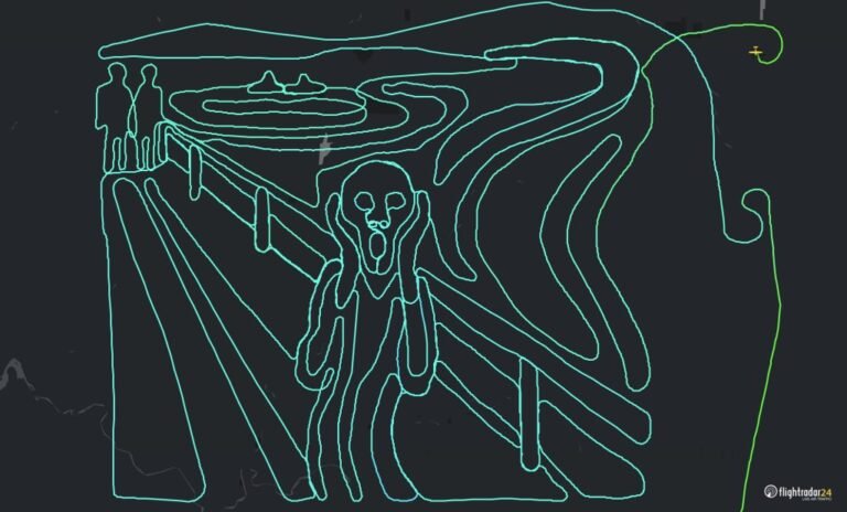 N1810R sky art of Edvard Munch’s The Scream