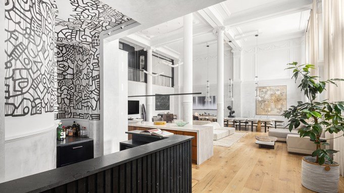 This $25 Million Tribeca Loft Features a Keith Haring Mural This $25 Million Tribeca Loft Features a Keith Haring Mural