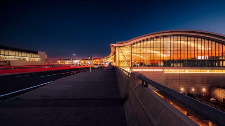 Exterior of Toronto Pearson airport in Canada.