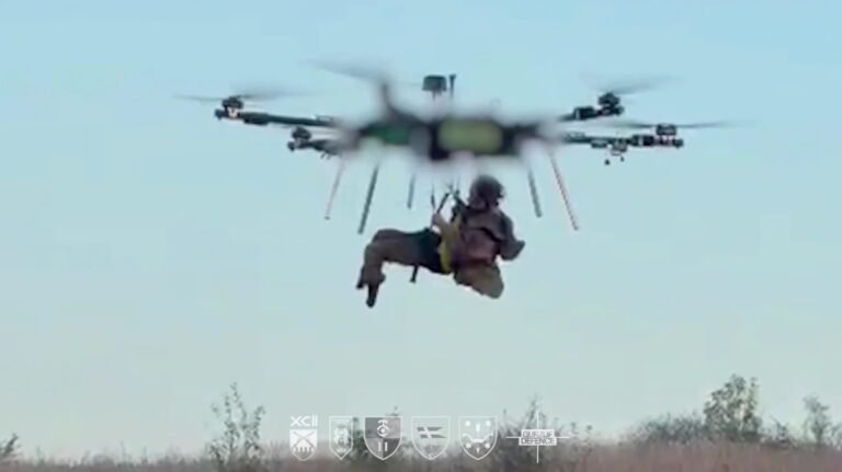 Ukraine Uses Heavy-Lift Drone for Wounded Soldier Evacuation