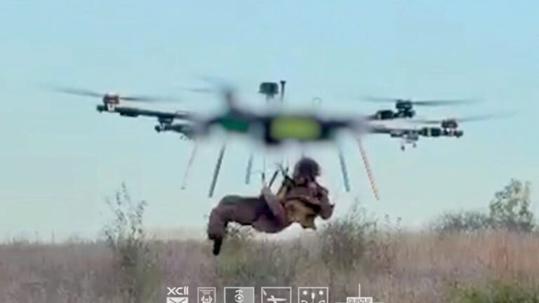 Ukraine rescues wounded soldier by drone in claimed first Ukraine rescues wounded soldier by drone in claimed first